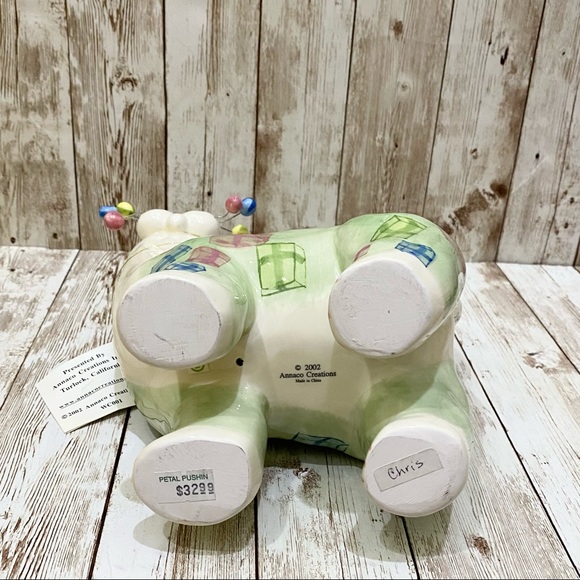 Retired 2002 Lacombe Whimsiclay Large Cat Figurine - Picture 11 of 13